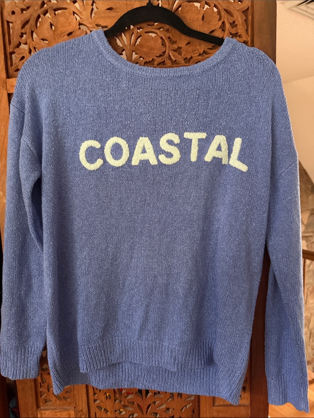 Women's Blue Knit Sweater